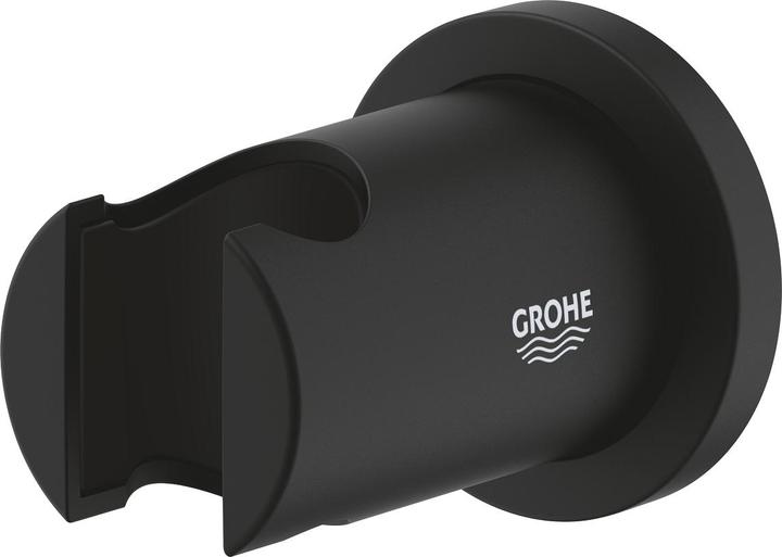Actual product image Grohe Wall-mounted shower holder RAINSHOWER round rosette phantom black