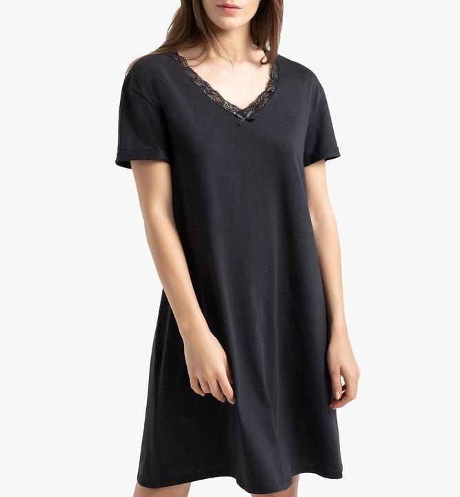 Actual product image La Redoute Collections Short Sleeved Nightdress (48, 50)