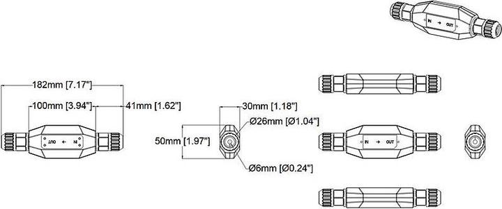 Actual product image Axis T8129 PoE Extender (Network Video Recorder (NVR))