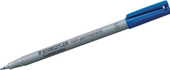 Produktbild Staedtler 311-3 Lumocolor Universalstift S-Spitze, 0.4 mm, 10 Stück, blau (Blau, 0.40 mm, 10 x)