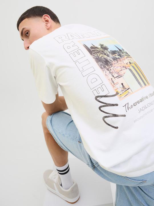 Produktbild Jack & Jones Rückenprint Rundhalsausschnitt T-shirt T-shirt (L)