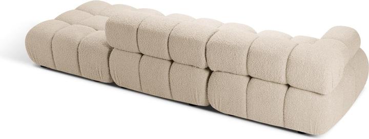 Actual product image Micadoni Velvet Left Modular Sofa, "Bellis", 4 Seats, 282x94x70 Made in Europe (2 person sofa, 3-seater, 4-seater)