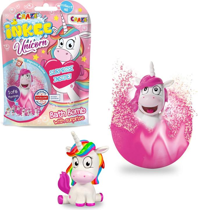 Actual product image Craze Bath ball Inkee: With surprise - Unicorn (Bath bombs)