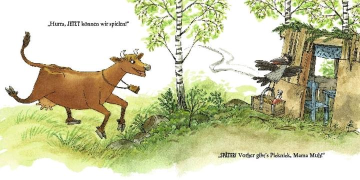 Produktbild Warte mal, Mama Muh! (Deutsch, Jujja Wieslander, Sven Nordqvist, 2025)