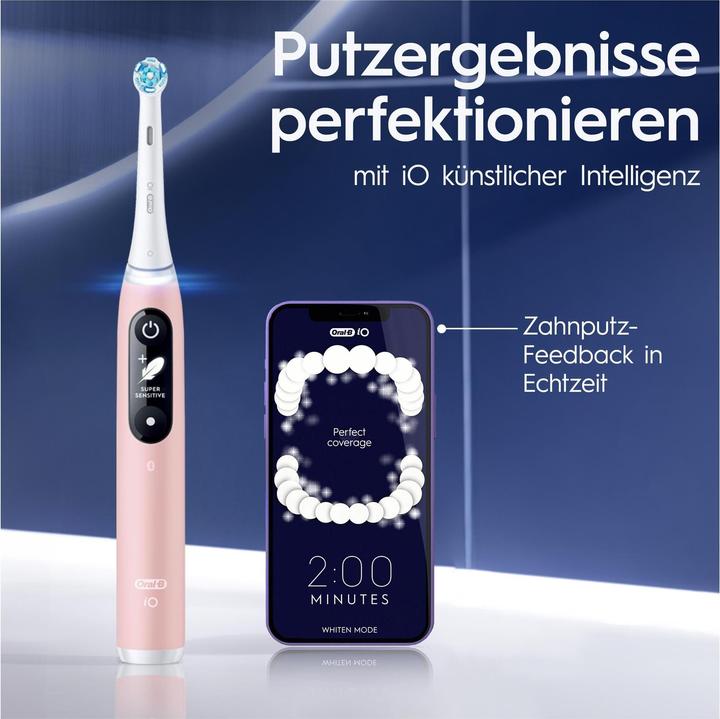 Image du produit Oral-B Elektrische Zahnbürste iO Series6 Pink Sand (Brosse à dents oscillo-rotative)