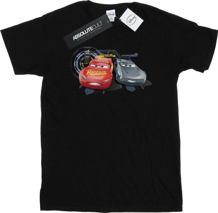 Actual product image Disney Mens Cars Lightning Vs Storm T-Shirt (3XL)