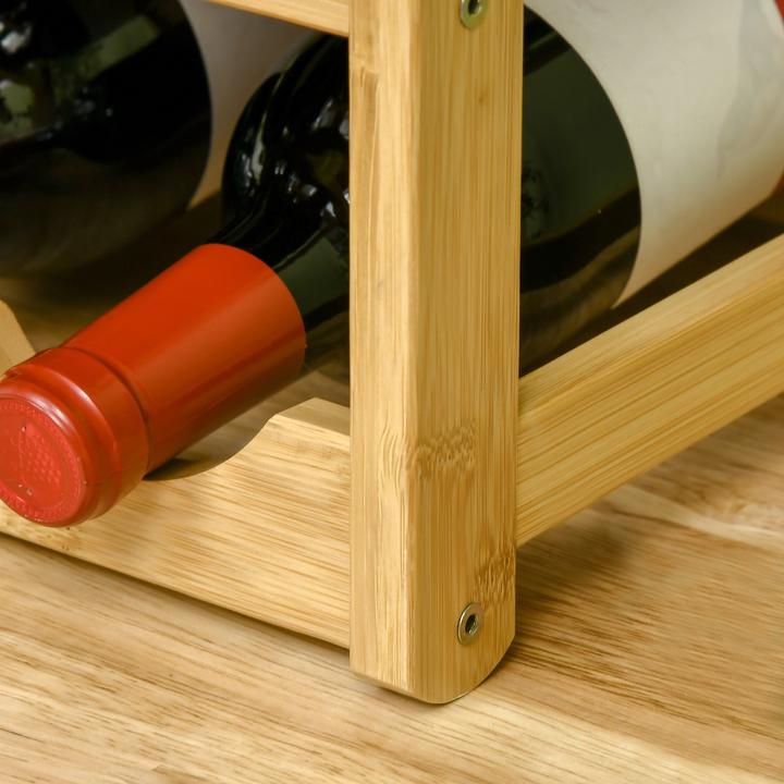 Produktbild Homcom Weinregal mit grossem Stauraum (43 x 23.5 x 38 cm)