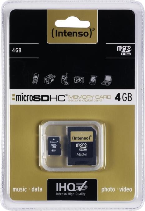 Produktbild Intenso Flash (4 GB, microSDHC)