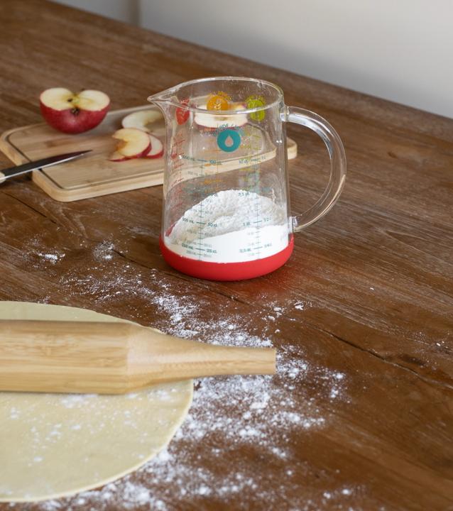 Actual product image Pebbly Measuring cup with silicone base (removable) 1 lt (1000 ml)