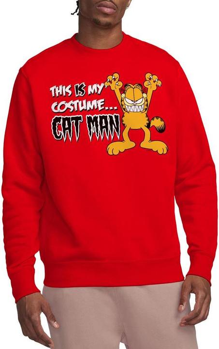 Actual product image Garfield Unisex Adult Cat Man Sweatshirt (L)