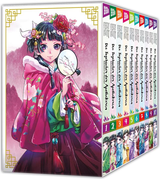 Produktbild Die Tagebücher der Apothekerin - Geheimnisse am Kaiserhof 1-10 im Schuber (Deutsch, Itsuki Nanao, Natsu Hyuuga, 2024)