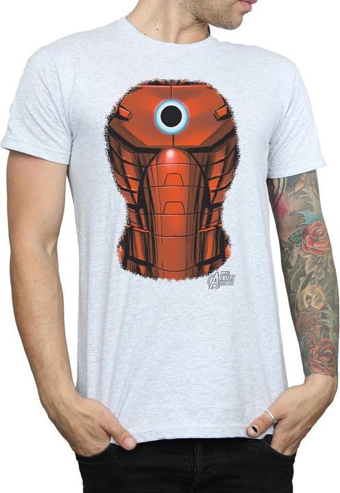 Actual product image Mens Iron Man Chest Burst T-Shirt (S)