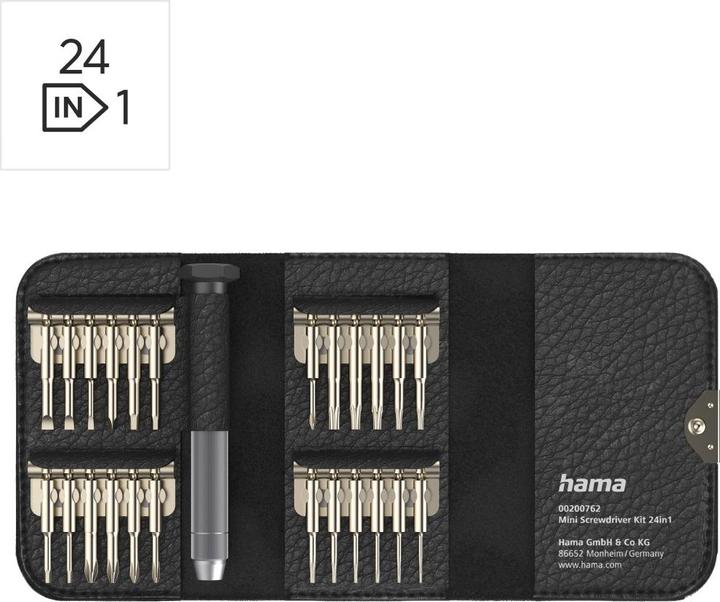 Actual product image Hama Mini screwdriver set (Tri-wing, Torq, Cross recess)