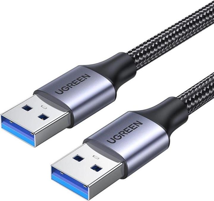 Produktbild Ugreen USB3.0 cable Male USB-A to Male USB-A 2A, 0.5m (black) (0.50 m, USB 3.0)