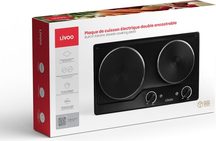 Produktbild Livoo Elektrische Doppelkochplatte