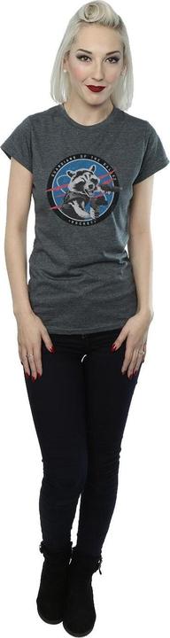 Actual product image Womens/Ladies Guardians Of The Galaxy Rocket Emblem Cotton T-Shirt (S)