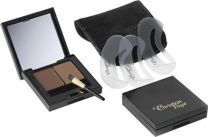 Christian Faye Eyebrow Make Up Duo Dark Brown (Dunkelbraun)