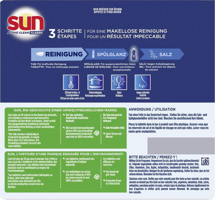 Actual product image Sun Classic Active Clean Tabs Regular 55x (Tabs)