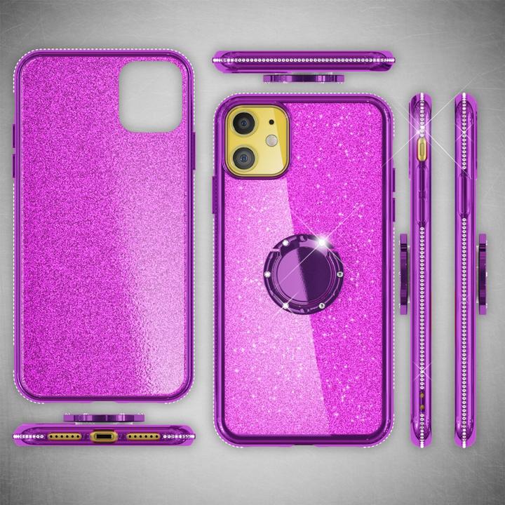 Immagine prodotto Nalia Anello Glitter Silicone Cover (Apple iPhone 11)