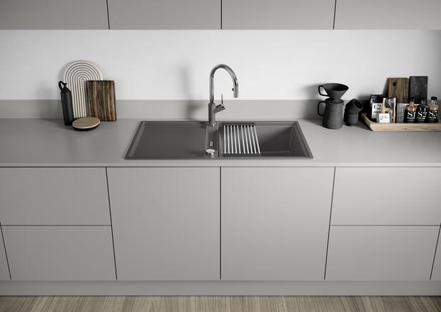 Produktbild Blanco ADIRA XL 6 S | SILGRANIT anthrazit | Einbauart: Einbau von Oben | reversibel | mit Ablauffern (Einbauspüle, 100 cm, 50 cm)