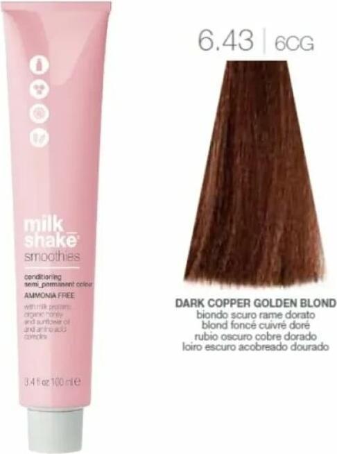 Image du produit Milk_Shake 6.43 Smoothies Colour Semi-Permanent Dark Copper 100ml (Cuivre foncé)
