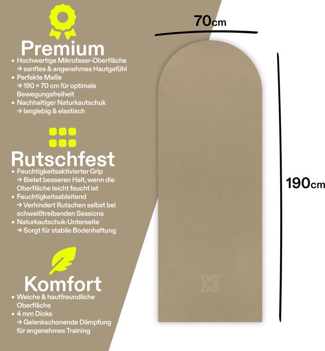 Actual product image Omnana SOFTSENSE yoga mat (4 mm)