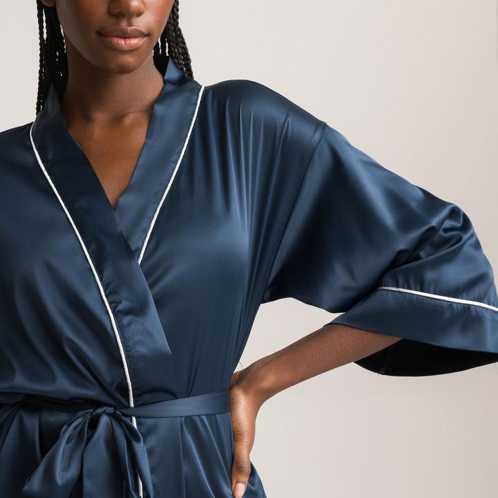 Produktbild La Redoute Collections Satin-Kimono mit 3/4-Ärmeln (44, 46)