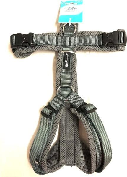Actual product image Petlando Harness Y-Comfort Mesh, Anthracite (L, Dog, General)