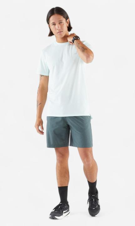 Actual product image Kiprun Laufshorts Herren - Run 500 Dry dunkelgrün/grau (S)
