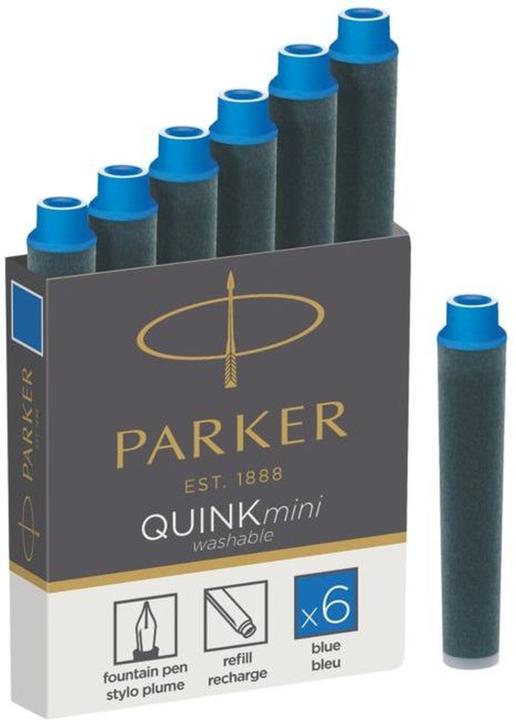 Parker Pen Quink Mini (cartucce d'inchiostro, Blu)