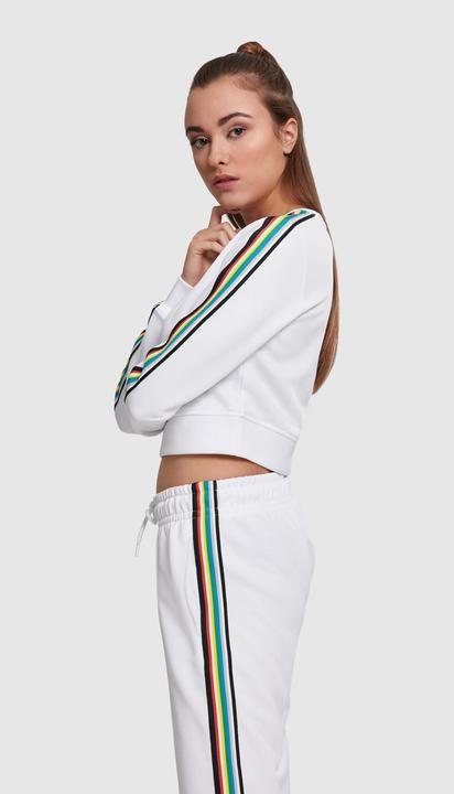 Actual product image Urban Classics Ladies Multicolor Taped Sleeve Crewneck (3XL)