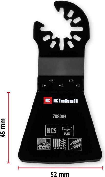 Produktbild Einhell Schaber, 708003, HCS, Flexibel, 52 mm