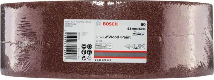 Actual product image Bosch Professional Zubehör Sanding sheet J450 Expert for Wood and Paint, 93 mm x 50 m, G60 (60)