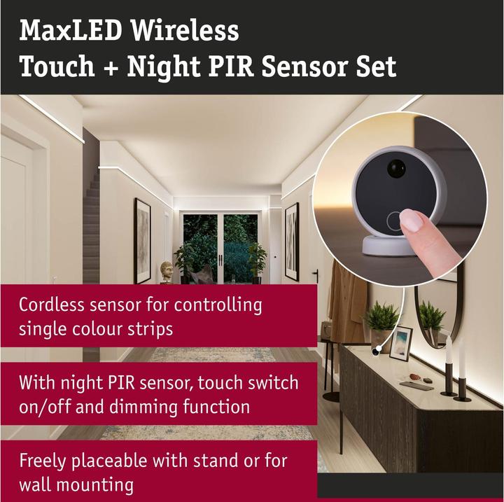 Productafbeelding Paulmann MaxLED Wireless PIR & Touch Sensor Set