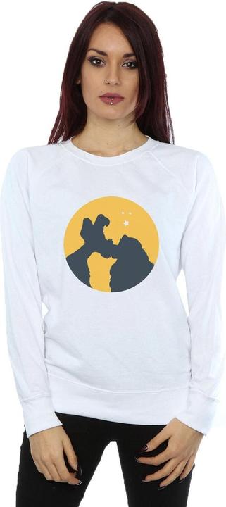Actual product image Disney Womens/Ladies Lady And The Tramp Moonlight Kiss Sweatshirt (L)