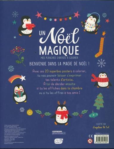 Actual product image 123 Soleil Un Noël magique : mes planches d'artiste à colorier (French, Collectif, 2023)