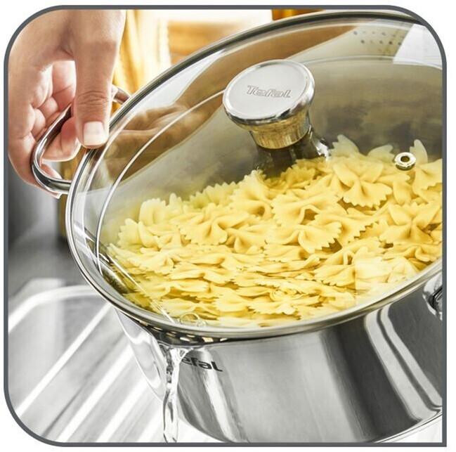 Actual product image Tefal Duetto saucepan (20 cm, Pot, Stainless steel)