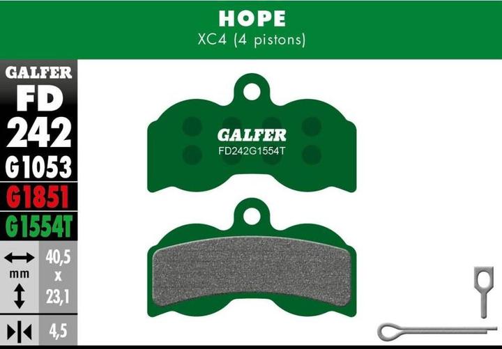 Actual product image Galfer Bike Bike Hope XC4 (Hope)
