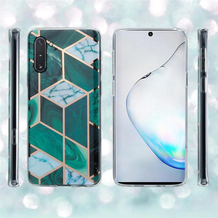 Actual product image Cadorabo IMD TPU Colorful Marble Cover (Samsung Galaxy Note 10)