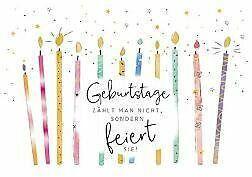 Immagine prodotto Edition Gollong Postkarte. Zum Geburtstag... (Kerzen)