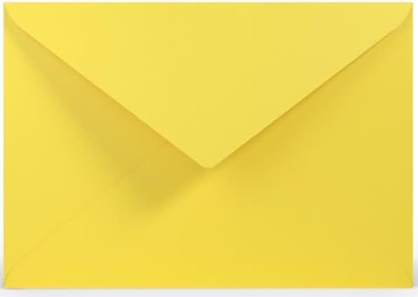 Actual product image Magni 220711543 - Coloretti envelopes, 80 g/m², DIN C5, golden yellow, 5 pieces (C5, 5 x)