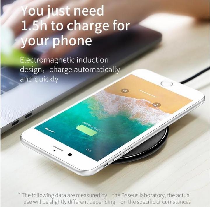 Actual product image Baseus Qi Wireless Charger Leather