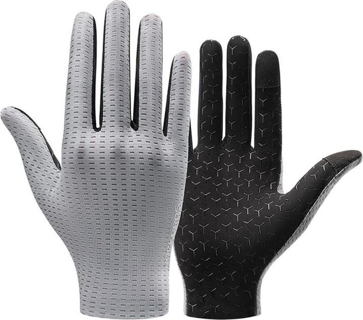 Image du produit Rockbros Breathable Full Finger Cycling Gloves, Size: L - Gray (L)