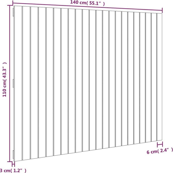 Actual product image VidaXL Chloé (140 x 3 x 110 cm)