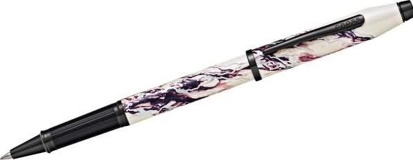 Actual product image Cross Rollerball Wanderlust Everest gift box (Grey, Silver, Everest white lacquer motif, 1 x)