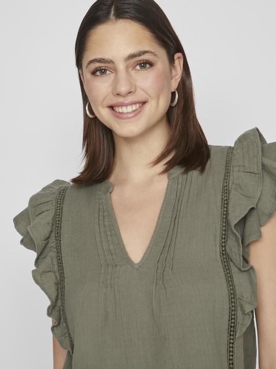 Actual product image Vila Ruched top with short sleeves (36)