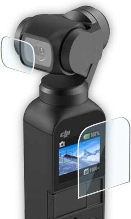 Screenguard DJI Osmo Pocket Panzerglas Schutzfolie Case Friendly Design (DJI Osmo Pocket)