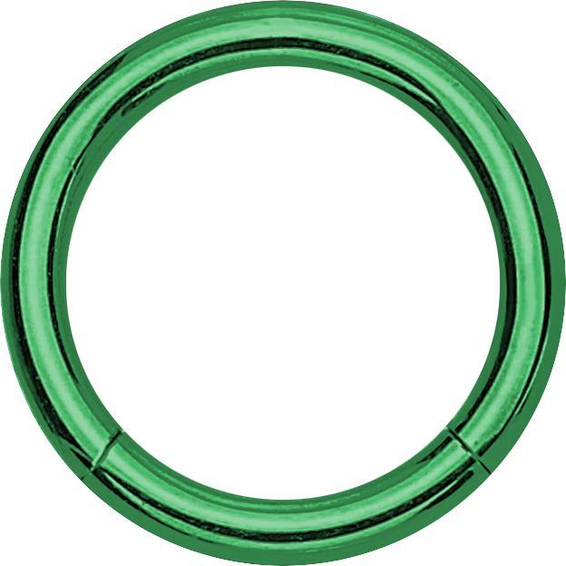 Immagine prodotto Star Piercing Anello di segmento verde (senza ottone, Acciaio chirurgico 316L)