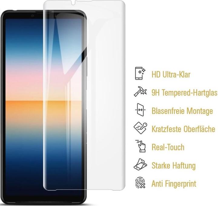 Produktbild Protectorking 3x echtes Tempered 9H Panzerhartglas 3D KLAR (1 Stück, Sony Xperia 10 III)