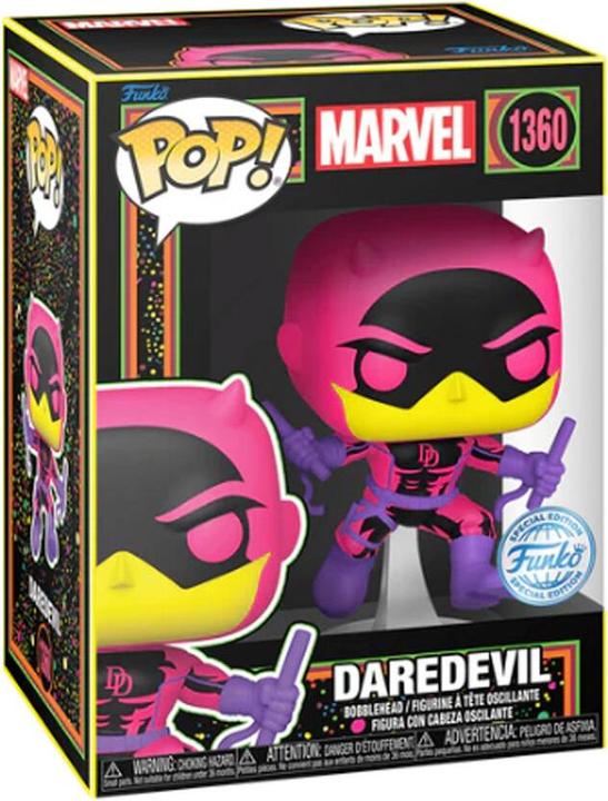Image du produit Funko POP! Marvel Daredevil - Daredevil (Classic) Lumière Noire Exclusive